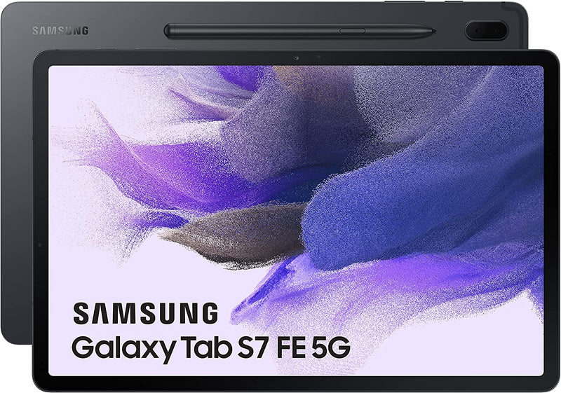 Galaxy Tab S7 FE - 128GB - WiFi + Cellular - Mystic Black - Good