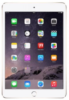 iPad Mini 3 - 128GB - WiFi + Cellular - Gold - Very Good